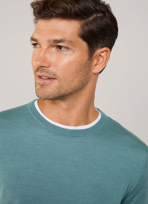 Façonnable Jersey Cuello Redondo Lana Merino