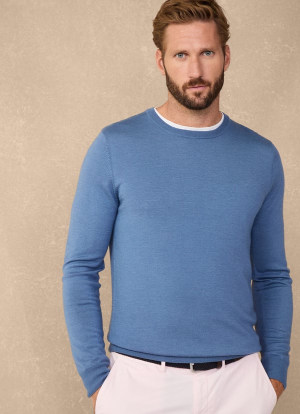 Façonnable jersey cuello redondo lana merino