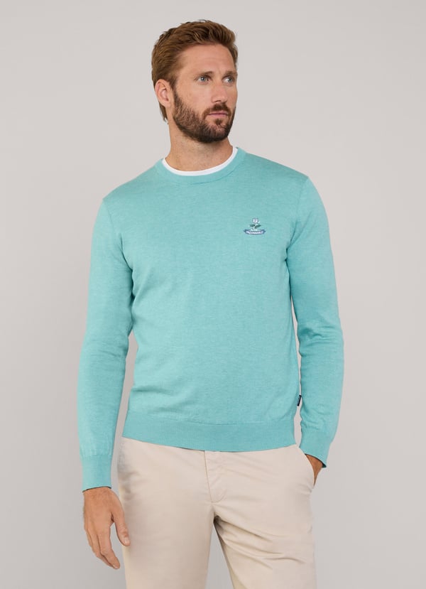 Façonnable Jersey Cuello Redondo Pájaro Bordado