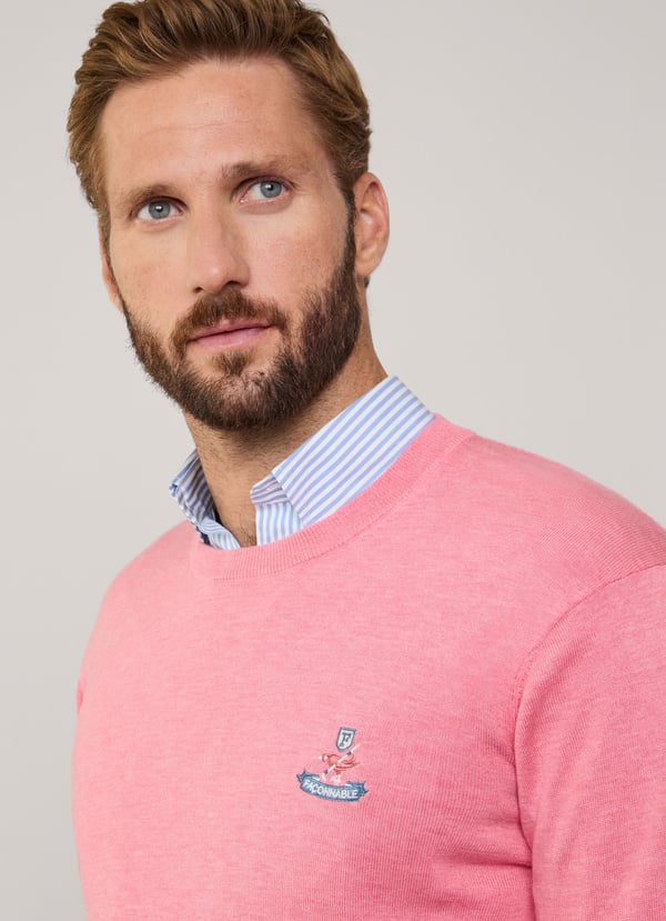 Façonnable Jersey Cuello Redondo Pájaro Bordado