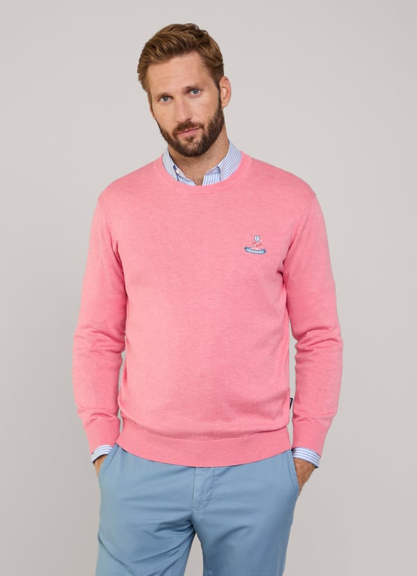 Façonnable Jersey Cuello Redondo Pájaro Bordado