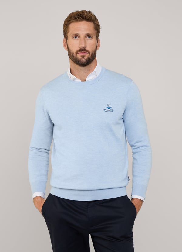 Façonnable Jersey Cuello Redondo Pájaro Bordado