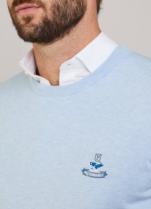 Façonnable Jersey Cuello Redondo Pájaro Bordado