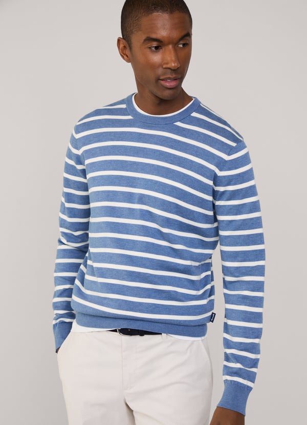 Façonnable jersey cuello redondo rayas
