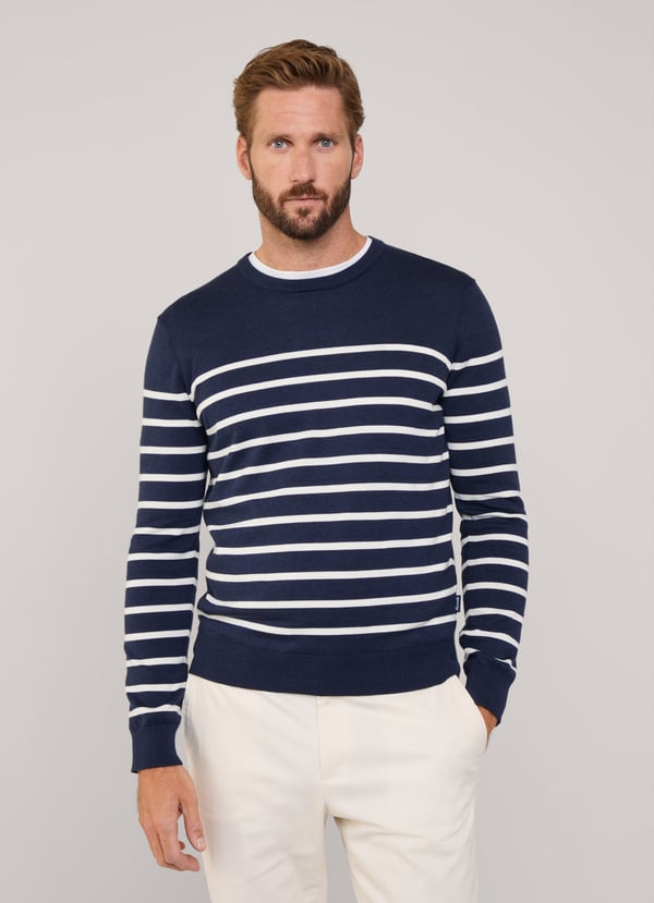 Façonnable Jersey Cuello Redondo Rayas