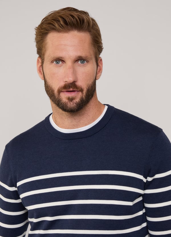 Façonnable Jersey Cuello Redondo Rayas