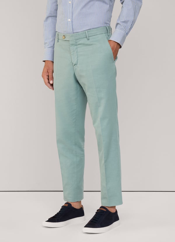 Façonnable Pantalón Algodón Lino Fit Regular