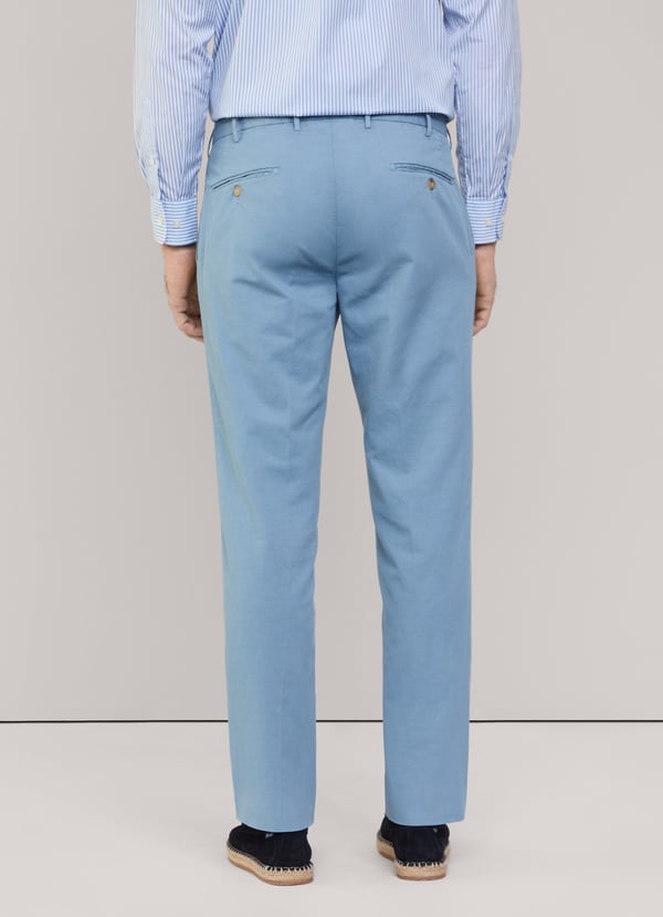 Façonnable Pantalón Algodón Lino Fit Regular