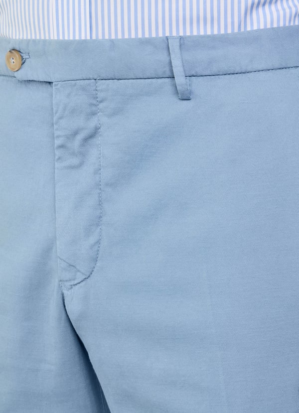 Façonnable Pantalón Algodón Lino Fit Regular