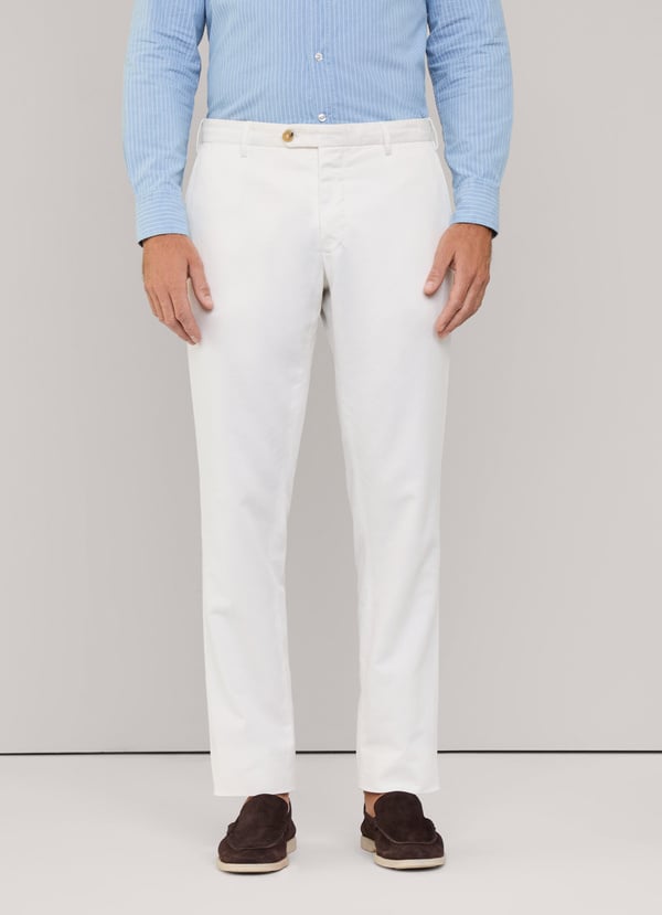 Façonnable Pantalón Algodón Lino Fit Regular