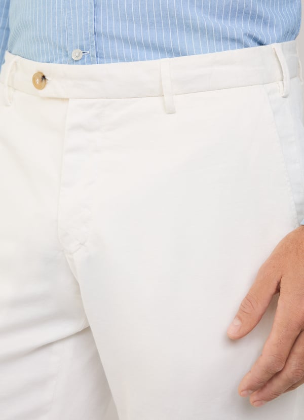 Façonnable Pantalón Algodón Lino Fit Regular