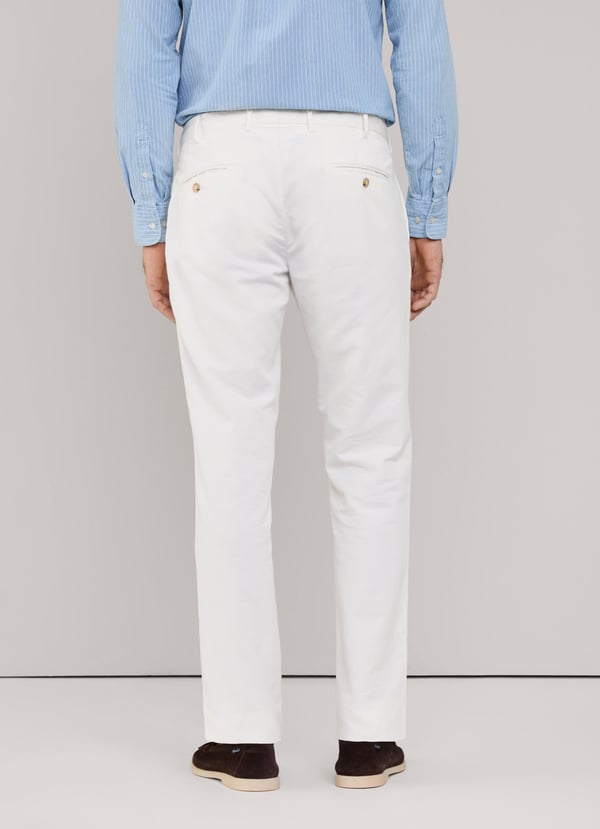 Façonnable Pantalón Algodón Lino Fit Regular