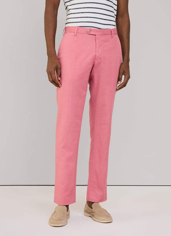 Façonnable Pantalón Algodón Lino Fit Regular