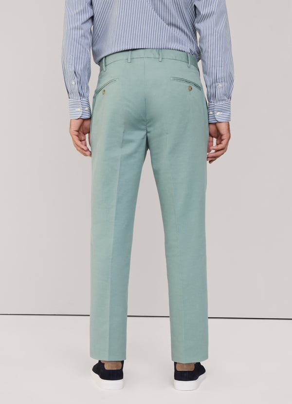 Façonnable Pantalón Algodón Lino Fit Regular