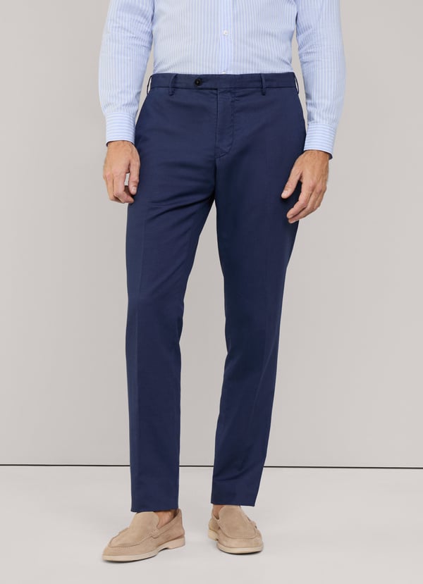 Façonnable Pantalón Algodón Lino Fit Regular