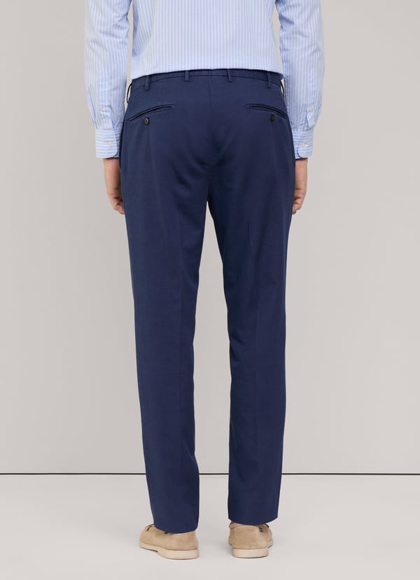 Façonnable Pantalón Algodón Lino Fit Regular