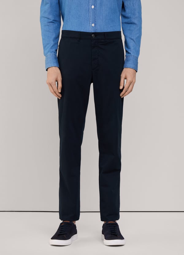 Façonnable Pantalón Chino De Sarga Fit Slim