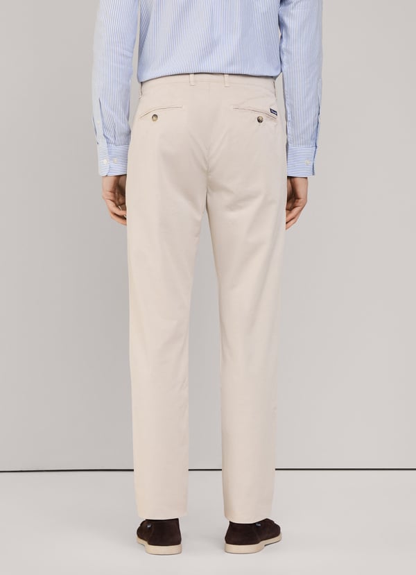 Façonnable Pantalón Chino De Sarga Fit Slim