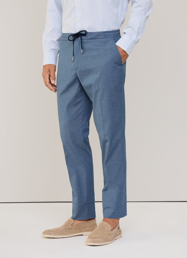 Façonnable Pantalón Con Cordón Fit Regular