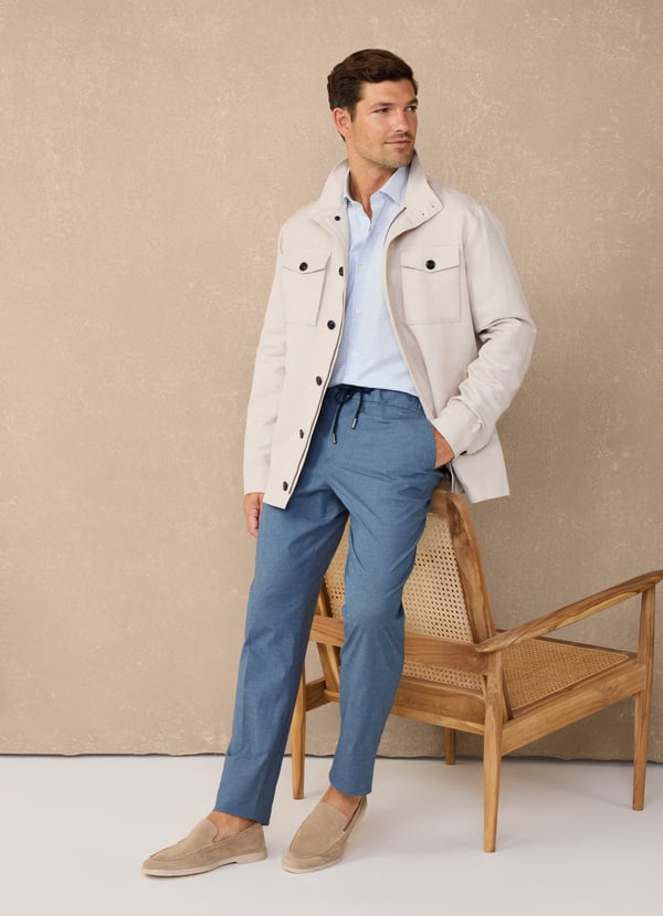 Façonnable pantalón con cordón fit regular