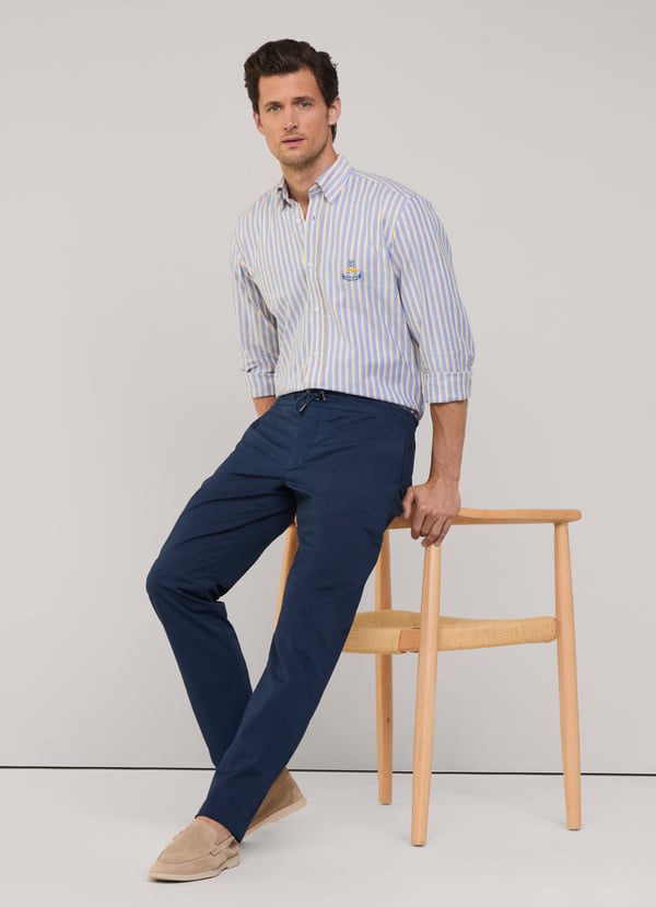 Façonnable pantalón elástico fit regular