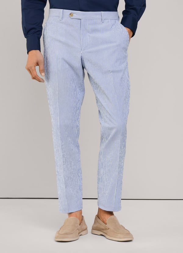 Façonnable Pantalón Seersucker Fit Regular