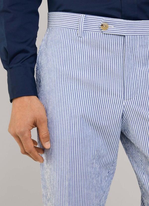 Façonnable Pantalón Seersucker Fit Regular