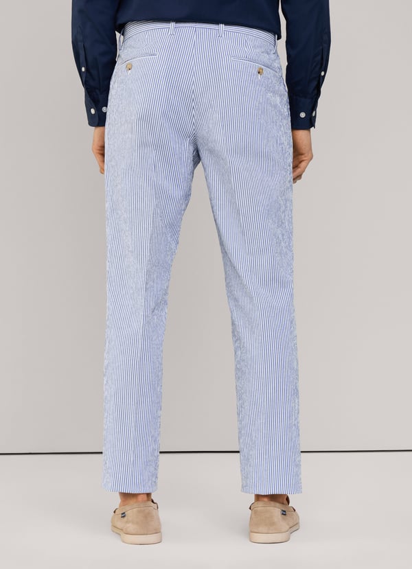 Façonnable Pantalón Seersucker Fit Regular