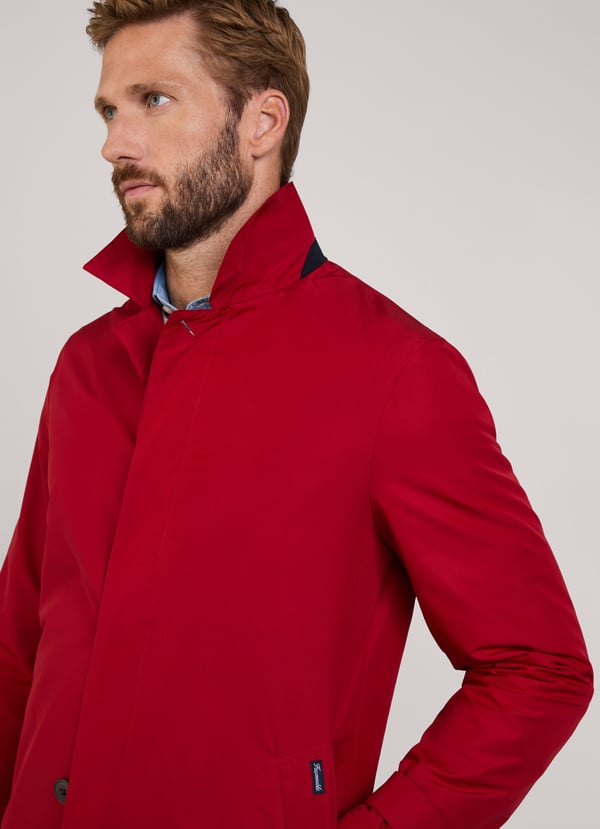 Façonnable Parka Bolsillos Con Solapa