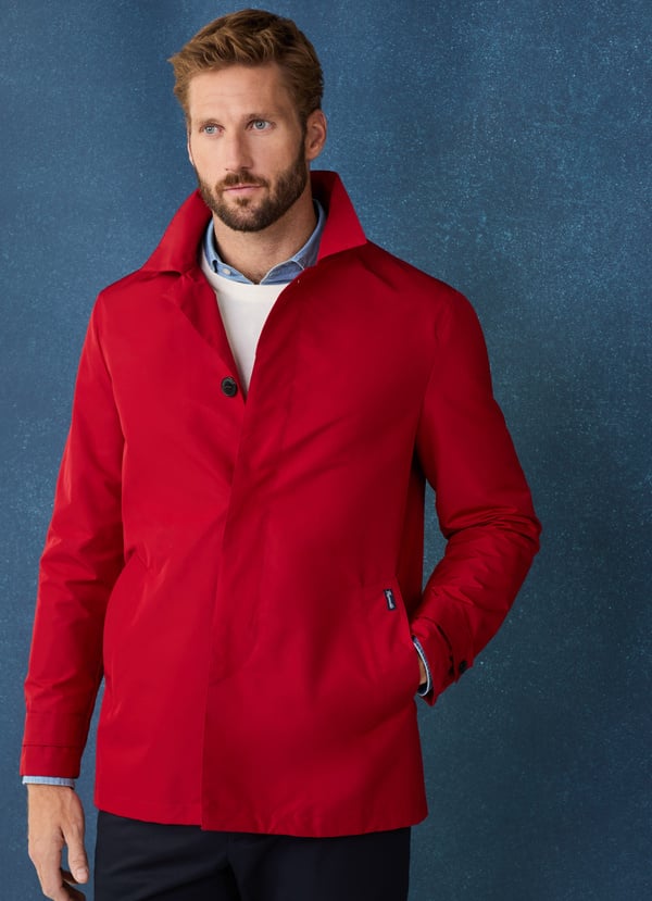 Façonnable parka bolsillos con solapa