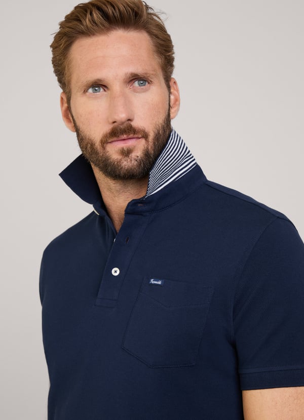 Façonnable Polo Bolsillo Frontal Fit Regular