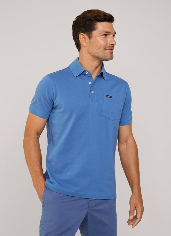 Façonnable polo bolsillo frontal fit regular