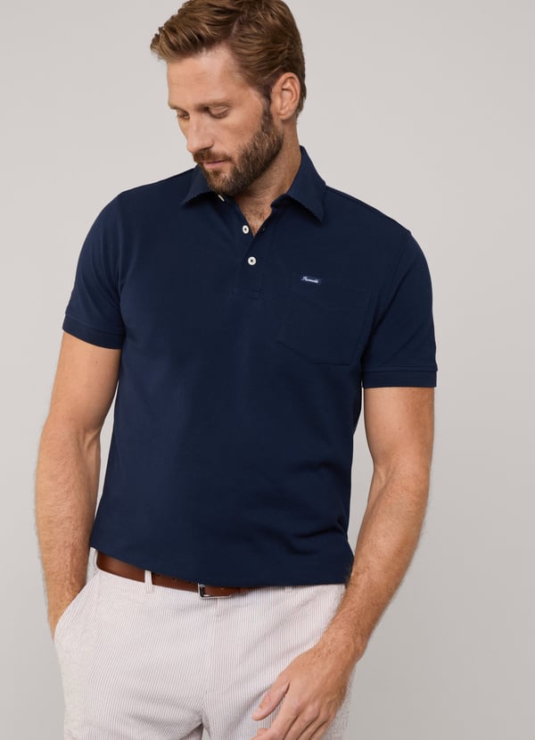 Façonnable polo bolsillo frontal fit regular