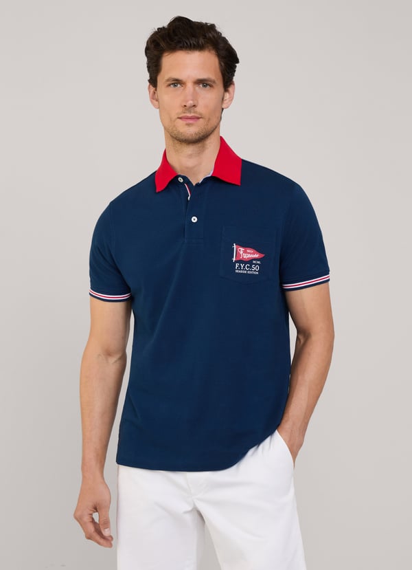 Façonnable Polo Color Block Fit Regular
