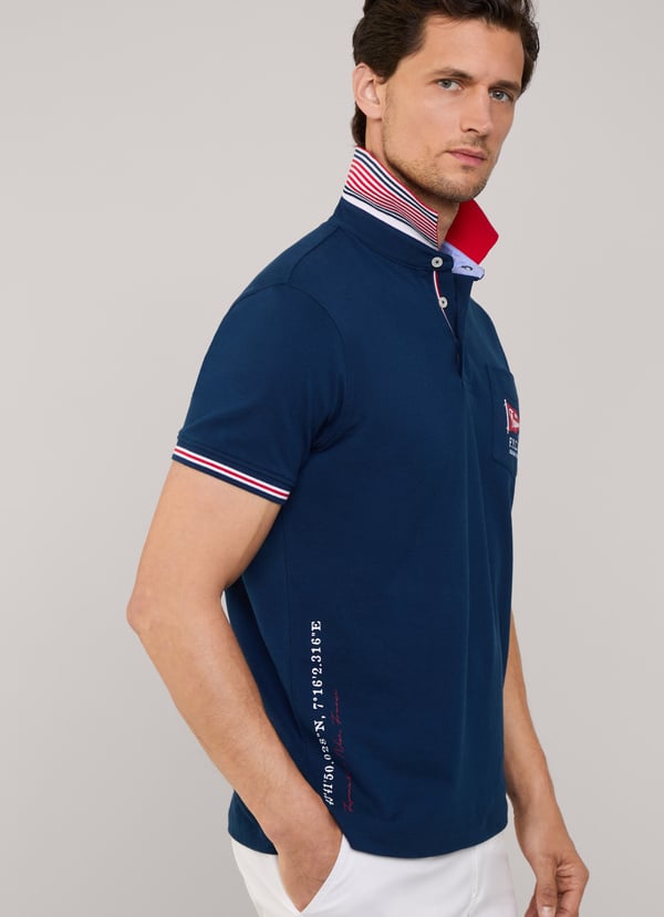 Façonnable Polo Color Block Fit Regular