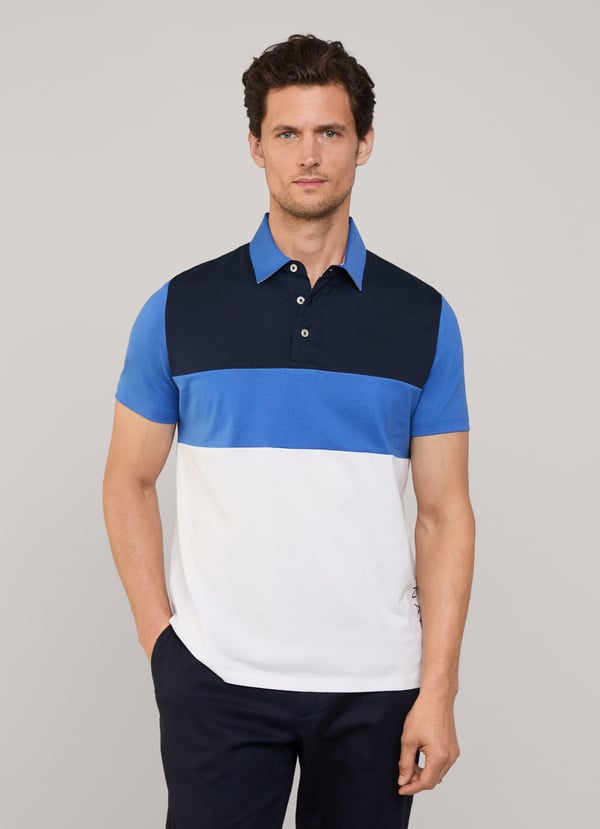Façonnable Polo Color Block Fit Regular