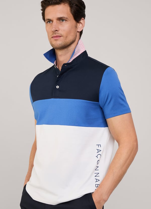 Façonnable Polo Color Block Fit Regular