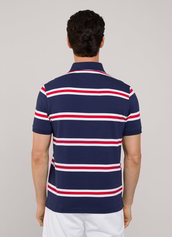 Façonnable Polo Pima Rayas Regimiento Fit Regular