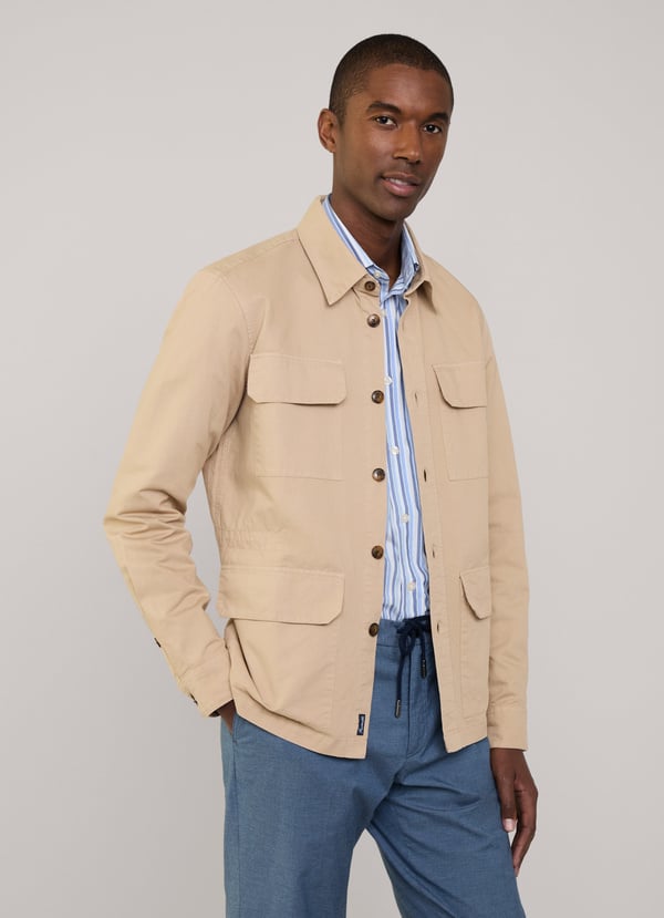 Façonnable Sobrecamisa Cargo Lino Algodón