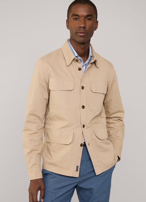 Façonnable sobrecamisa cargo lino algodón