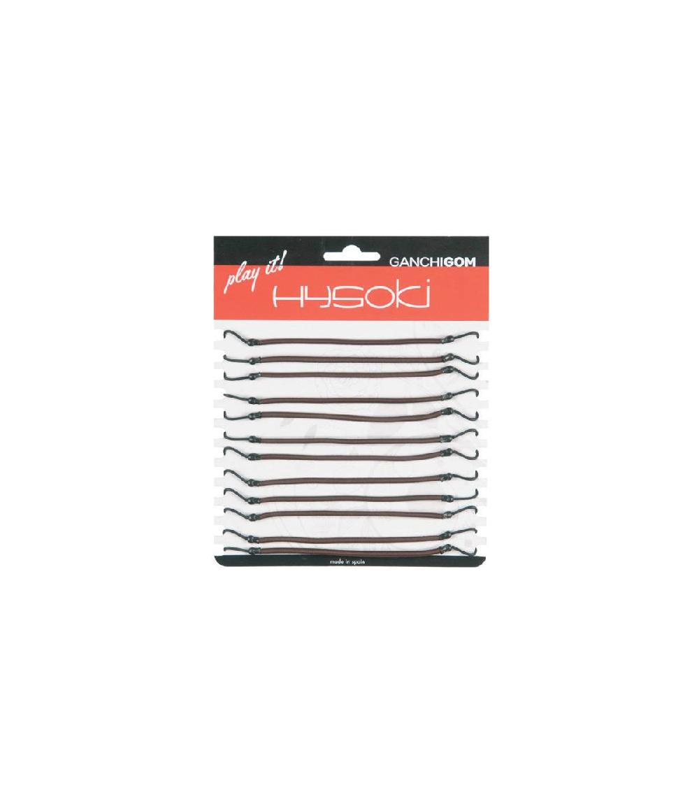 Fama fabre GOMA CON GANCHO (CARTÓN 12 U.) MARRON