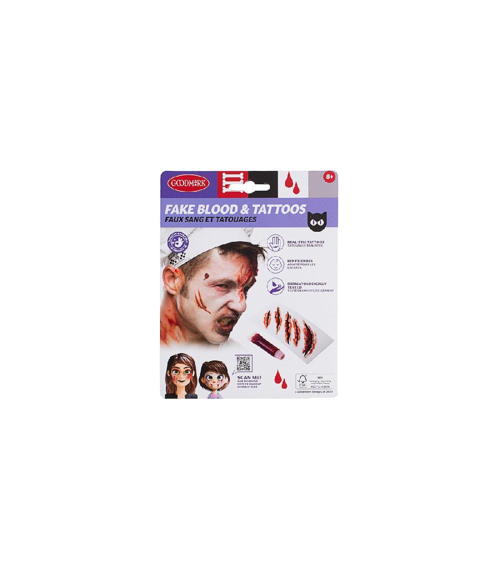 Fama Fabre KIT TATTOO HERIDAS FALSA SANGRE