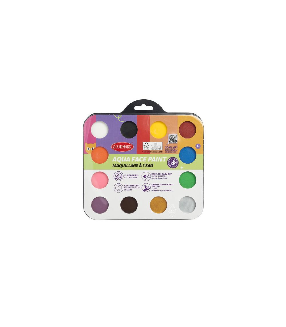 Fama fabre MAQUILLAJE AL AGUA PALETA 12 COLORES