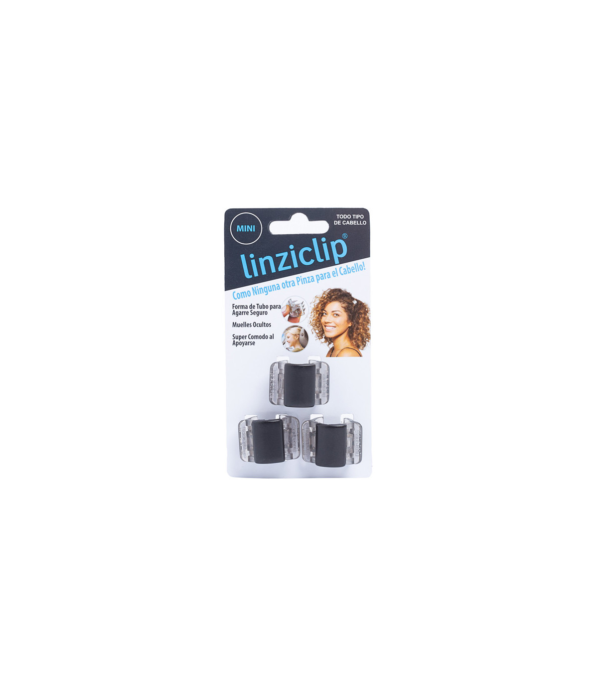 Fama Fabre PINZA LINZICLIP MINI NEGRO MATE (3 Uds)