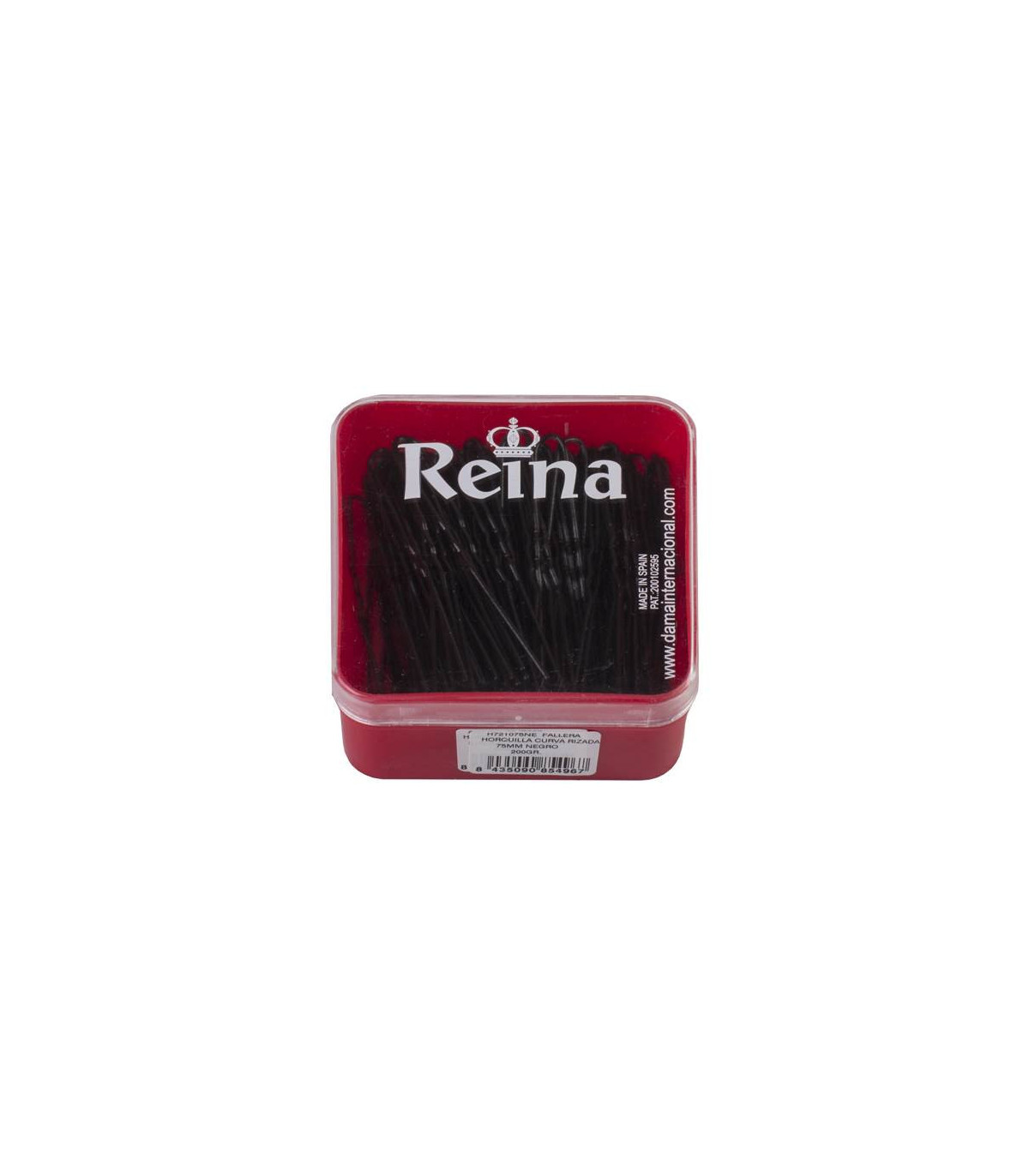 Fama fabre HORQUILLA FALLERA RIZADA REINA 75 MM NEGRO 200 GR