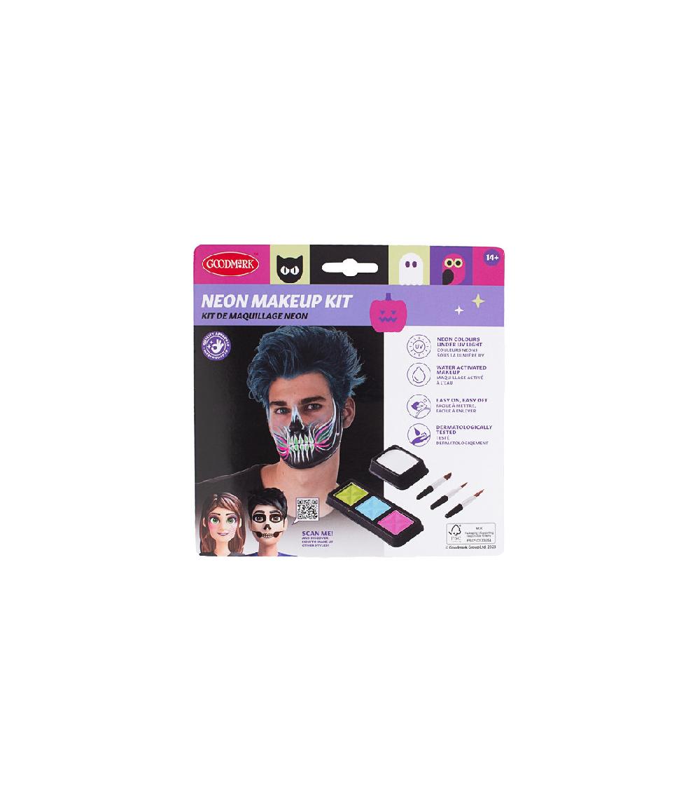 Fama fabre KIT MAQUILLAJE HALLOWEEN UV (VERDE-AZUL-ROSA)