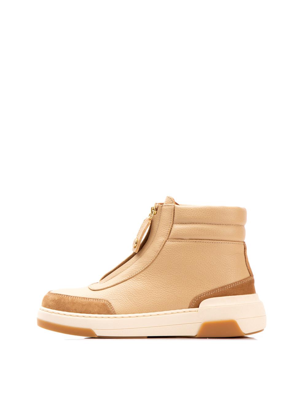 Farrutx BILLY Piel bombeada-velour tostado