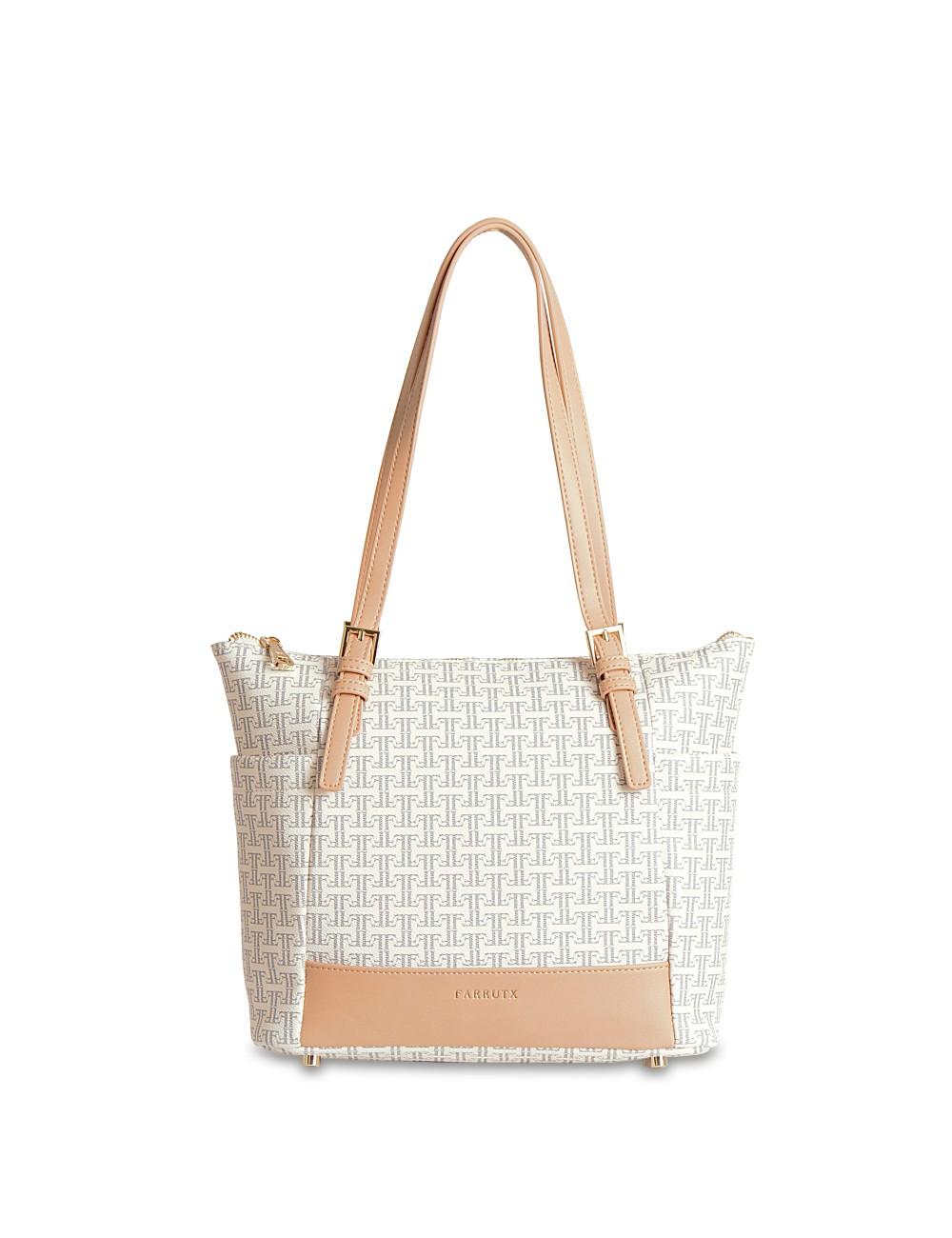 Farrutx KAPAZ Piel vegana marfil-gris