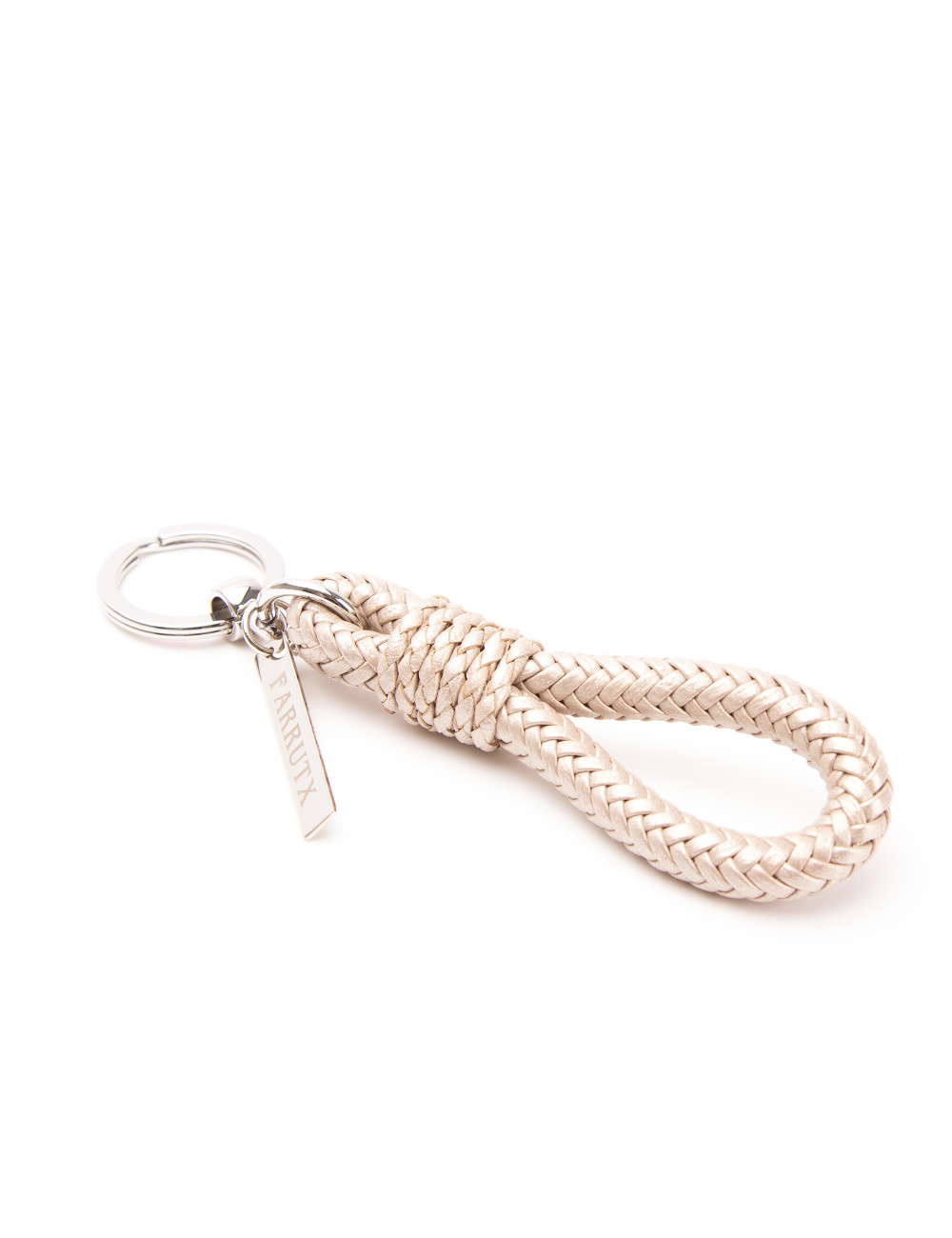 Farrutx KOMI Piel trenzada perla