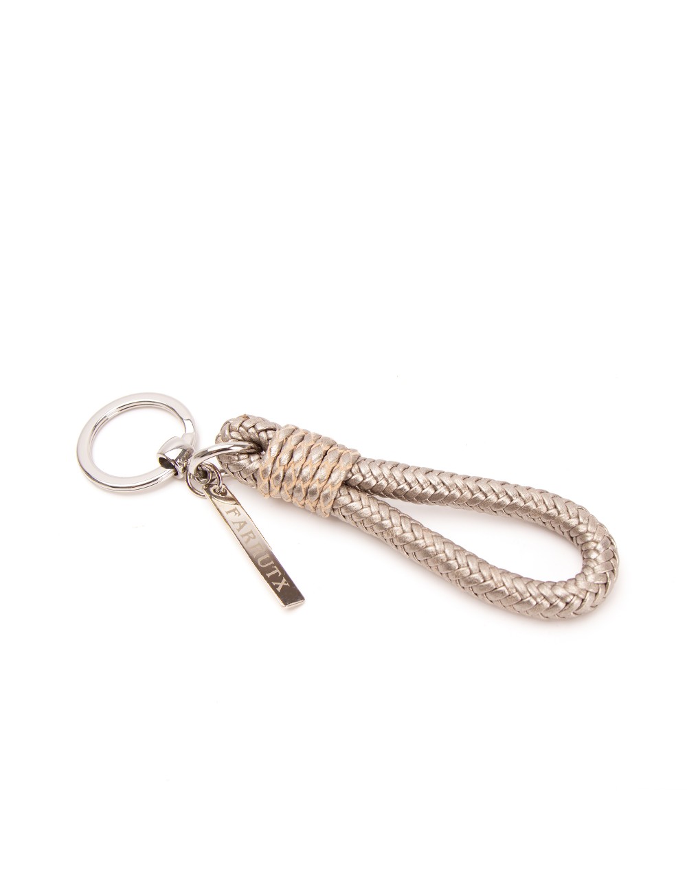 Farrutx KOMI Piel trenzada plomo